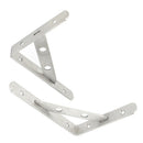 20mm Width Stainless Steel L Shaped Right Angle Shelf Brackets 2 Pcs R6H8