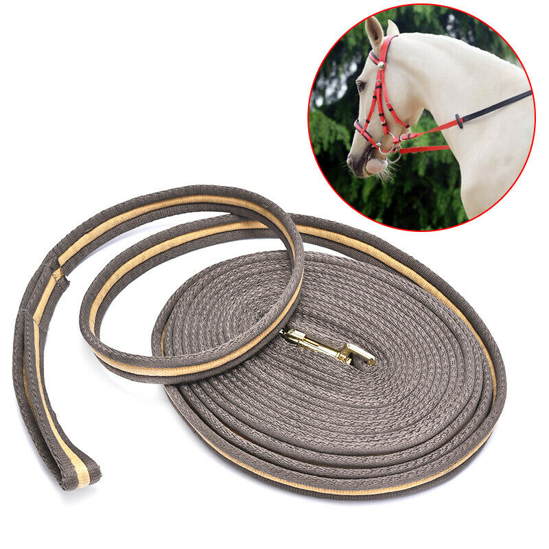 8M Horse Lunge Line Large Dog Training Lead Webbing Equestrian Horse Rope Po Gw