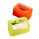 4X(Paper Rack Elegant Cute Smiling Face Home Rectangle Shaped Tissue Box CoP7H1)