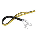 Bling Yellow Rhinestone Crystal Custom Strap Lanyard ID Badge Key Ring Hold R5I5