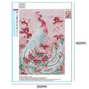 5D DIY Full Drill Diamond Painting Pink Peafowl Cross Stitch Embroidery Kit