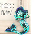 Sequins Mermaid Tail Keychain Charms Paillette Pendants Fish Keyring Diy Me Q9B3