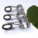 7Pcs Fishing Rod Guides Tip 7 Sizes Telescopic Tip Repair Kit Line Rings Ey