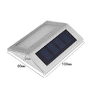 Stainless Steel 3LED Solar Stair Light Outdoor Courtyard Pathway Lamp(2pcs)