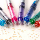 7Color 0.5mm Medium Gel Pen Color Ink Rollerball Pen New Business Office X6K2