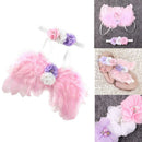 Kids Newborn Baby Infant Fancy Party Fairy Feather Angel Wings Christmas Party