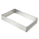 10"-20" Adjustable Rectangle Scalable Stainless Steel Mousse Cake Baking Mold