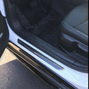 Car Door Sill Plate Protectors- Universal Carbon Fiber Door Sill Scuff Plat