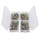 1000 Pieces Sewing Pins,1.5 Inch Multi-Color Glass Ball Head Pins,Straight  M6A7