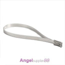 100PC Stainless Steel 4.6x200mm Metal Exhaust Wrap Coated Locking Cable Zip Ties