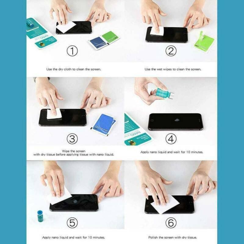 3* Upgrade version NANO Liquid Glass Screen Protector Oleophobic Coating Film AU