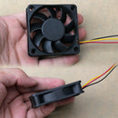 60x60x15mm 3 Pin 12V Case Computer Cooler Cooling Fan PC Black E