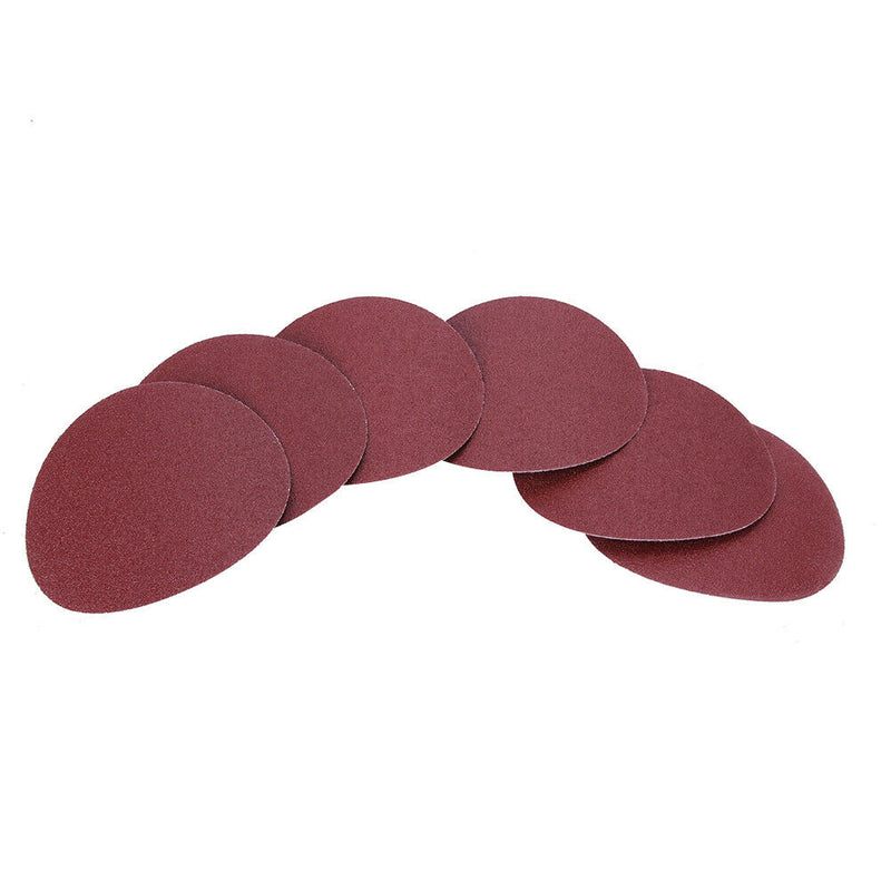 30pcs/set 125mm 80 Meshes Round Self-adhesive Sand Paper Flocking Sandpaper