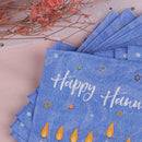 Disposable 20pcs Napkins Hanukkah Party Decorations Happy Birthday Chanuka- OZ