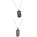 2 Pieces Titian Steel Pendant Necklace Couples I Said Of His King Queen