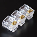 RJ12 Modular Plugs 6P6C for Solid 100 pcs Connectors CCC LJ