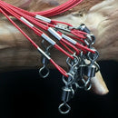 10Pc 50cm Fishing Trace Wire Lure Stainless Steel Wire Leader Fishing Line SNY
