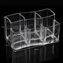6 Grids Transparent Plastic Lipsticks Makeup Brush Cosmetics Display Stand  R8T8