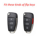 Black Car Smart Key Fob Fob Case Cover Shell For Audi A1 A3 S3 Q3 Q7 TT A6L
