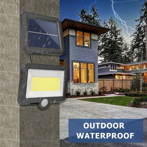 LED Solar Wall Light 3 Modes Waterproof Motion Sensor Lighting for Pathway A#S