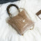 Summer Small Handbag Transparent Women Hand Bags Chain Straw Bag Lady Trave I1I6