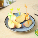 50pcs Cute Plastic Multicolor Bird Fruit Toothpick Kitchen Bar Dessert Fork