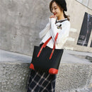 Fashion Lady Shoulder Bag Handbag Fashion Simple Wild Handbag Black
