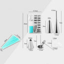 36PCS Cake Decorating Tips Supplies Kit Frosting Tools Set For Cupcakes Cookies