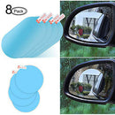 Car Rearview Mirror Anti Fog Membrane Rainproof Window Clear Film with Kit