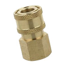 8PCs Brass Male Female Quick Connector Kit 1/4-inch G/ M22x1.5mm/ M18x1.5mm