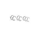 6 Pairs Fashion Metal Earrings Non Pierced Ear Studs for for Women Jewelry Gift