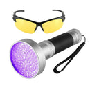 LED UV Flashlight Pet Urine Fluorescent Counterfeit Inspection Light Lamp Torch