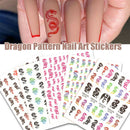 Waterproof Punk Dragon Decals Nail Stickers Manicure Nail Art Accessories