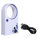 Mini USB Fan Without Blades Cooling Fan Bladeless Fan Notebook PC purple P2Y5