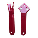 Silicone Caulking Scraper Tool Removal Tile Tool Glue Shovel 4 Piece Red