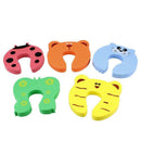 5 Pcs Children Safety Finger Pinch Cartoon Animal Foam Door Stopper Cushion G5S6