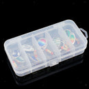 Pack Of 10 Metal Sequins Baits Artificial Lures &Organizer Box Saltwater