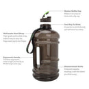 2.2L Large Capacity Fitness Camping Sport Water Bottle Free  Flip Cover Drin Ew