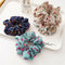 5x Elegants Womens Girls Floral Scrunchies Hair Band Elastic Hair Rope Ring Updo