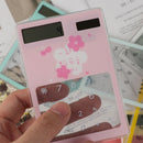 Transparent Cartoon 8digit Solar Energy Mini Portable Calculator School Suppl Kw