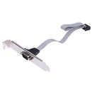 Motherboard RS232 DB9 Pin Com Port Ribbon Serial Cable Connector Bracket