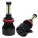 4 Sides  H8 H9 H11 2000W 300000LM LED Headlight Bulbs Conversion Kit 60 Gw