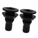 2x Durable Plastic 1'' Marine Thru-Hull Connector Replacement Yacht Parts