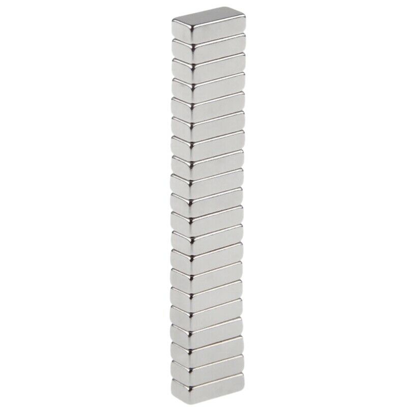 20 Pcs 10 Mm x 5 Mm x 3Mm Neodymium Block Magnet Super Strong Magnets Craft P3D2