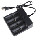 Universal Battery Charger 4 Independent Slots Automatically Stop Charging
