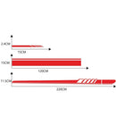 Sport Stripes Vinyl Car Graphic Stickers Auto Door Mirror Hood Side Skirt Decals