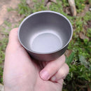 Outdoor Wine Glasses Titanium Water Mug Cup Camping Pot Cooking Picnic Roun H6E7