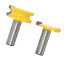 2pc 1/2" Shank 1-1/2" Dia Flute and Bead Router Bit Woodworking Cutting Tool