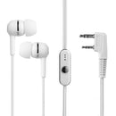 2Pin Dual Earphone Earpiece Mic PTT for BAOFENG KENWOOD Radio Walkie Talkie A