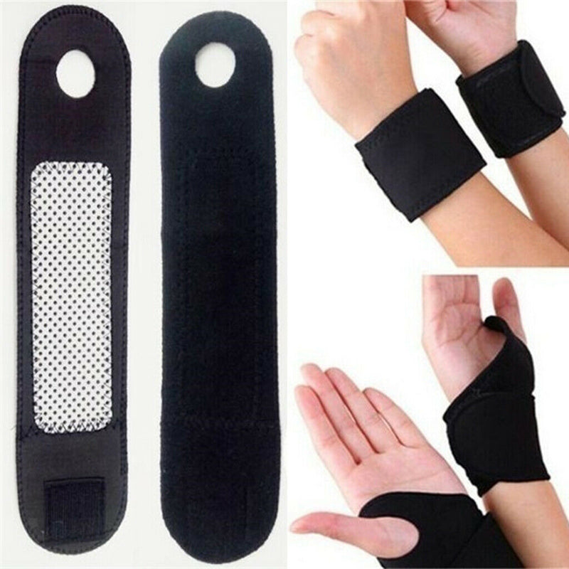 4pcs Self Heating Wrist Brace Compression Magnetic Hand Support Band Belts